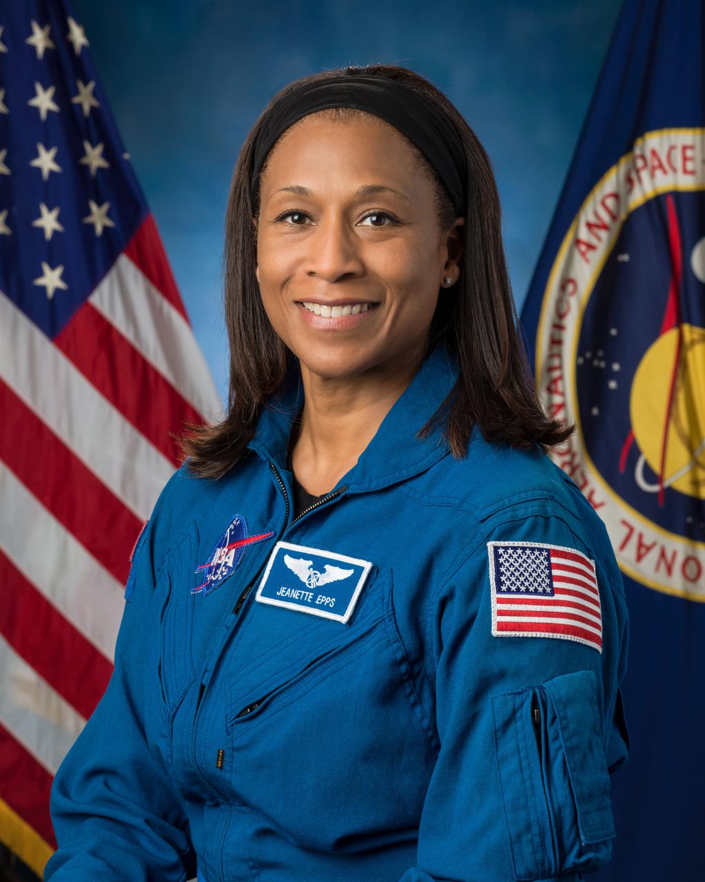 jsc2023e047050_alt (Dec. 7, 2023) --- Official astronaut portrait of NASA astronaut Jeanette Epps taken at NASA's Johnson Space Center. Credit: NASA/Bill Stafford