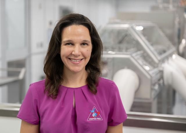 NASA image: Portrait of Nicole Lunning, OSIRIS-REx sample curator -- jsc2023e048789