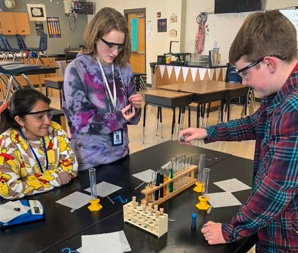 jsc2023e065182 (10/19/2023) --- Student researchers work on their Basil Germination experiment, which will be included in the Nanoracks-National Center for Earth and Space Science Education-Orbiter-Student Spaceflight Experiments Program Mission 17 to ISS (Nanoracks-NCESSE-Orbiter-SSEP).