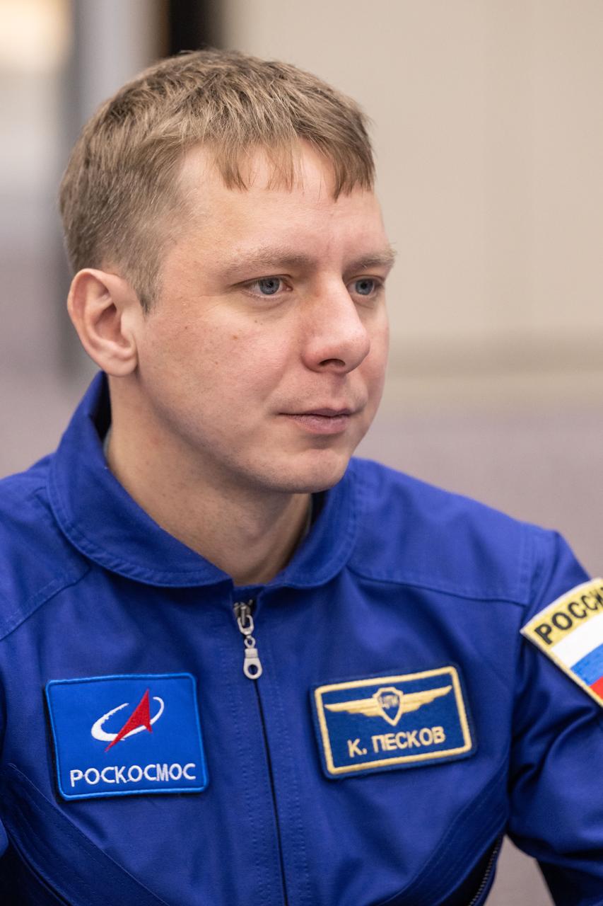 jsc2023e034357 (May 14, 2024) --- Roscosmos cosmonaut and SpaceX Crew-10 Mission Specialist Kirill Peskov listens to a presentation during pre-flight mission training in the Space Vehicle Mockup Facility at NASA's Johnson Space Center.