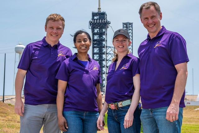 NASA image: NASA’s SpaceX Crew-9 members poses for a group photo