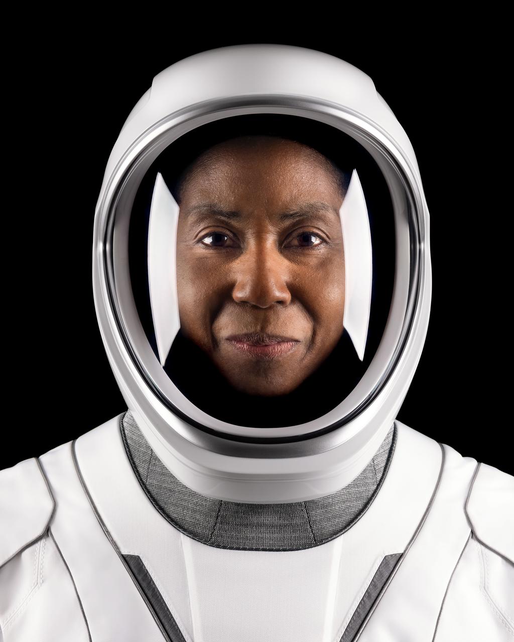 jsc2024e052333 (June 23, 2024) --- SpaceX Crew-9 Mission Specialist Stephanie Wilson of NASA's Commercial Crew Program poses for a portrait in her flight suit at SpaceX headquarters in Hawthorne, California. Credit: SpaceX