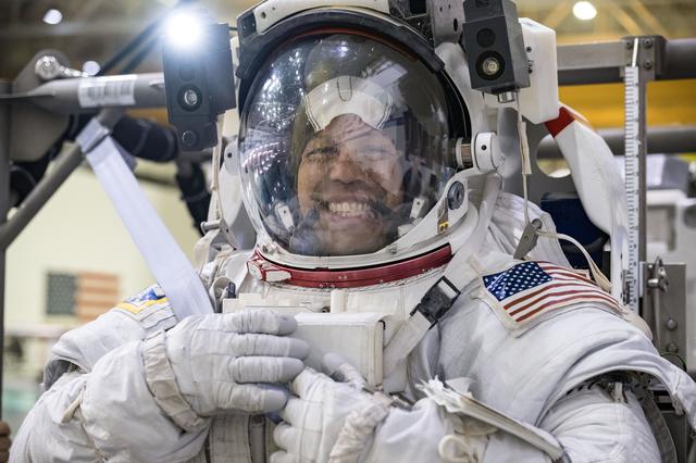 NASA image: NASA astronaut Chris Williams participates in spacewalk training