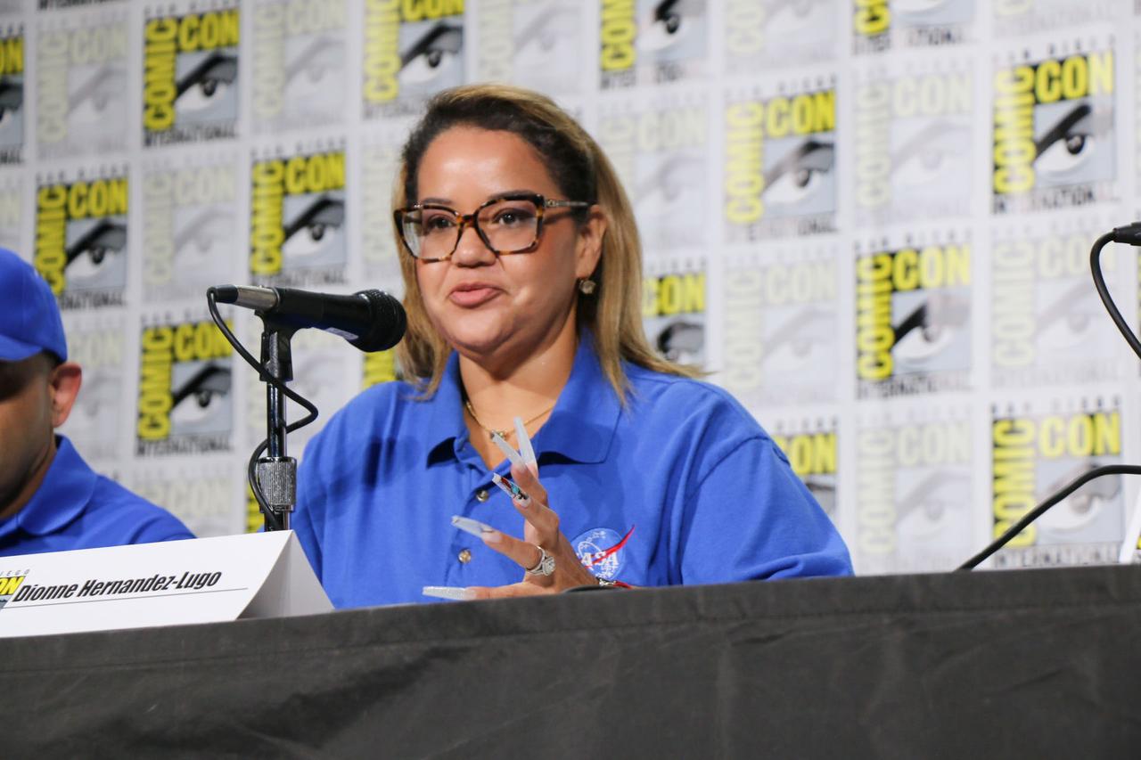 jsc2024e055755 (July 25, 2024) -- Location: San Diego Convention Center, San Diego, CA Subject: Coverage of NASA panel Exploring the Moon: the Artemis Generation with NASA’s chief technologist, NASA astronaut Stan Love, and representatives from the Artemis campaign and Gateway lunar space station. Photo Credit: NASA