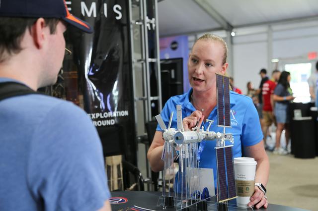 NASA image: Model of Gateway at EAA AirVenture Oshkosh 2024