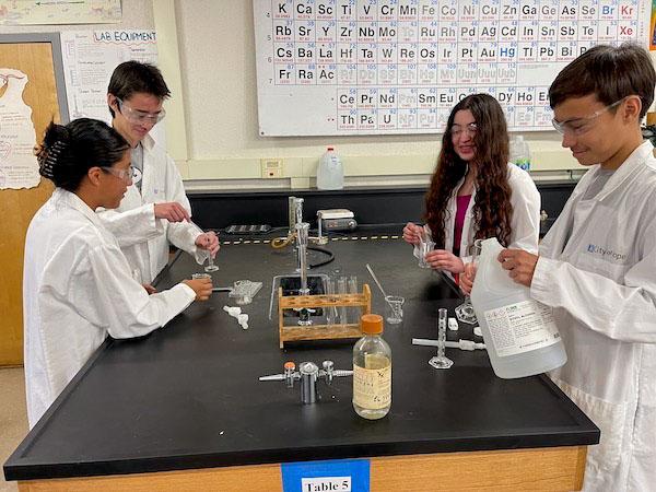 jsc2024e066520 (1/31/2024) --- Glendora High School students test ethanol concentrations to minimize diffusion loss. Their experiment, Cyanobacteria (Trichormus variabilis) Growth in Extreme Conditions of Microgravity, is part of the Nanoracks-National Center for Earth and Space Science Education-Surveyor-Student Spaceflight Experiments Program Mission 18 to ISS (Nanoracks-NCESSE-Surveyor-SSEP).