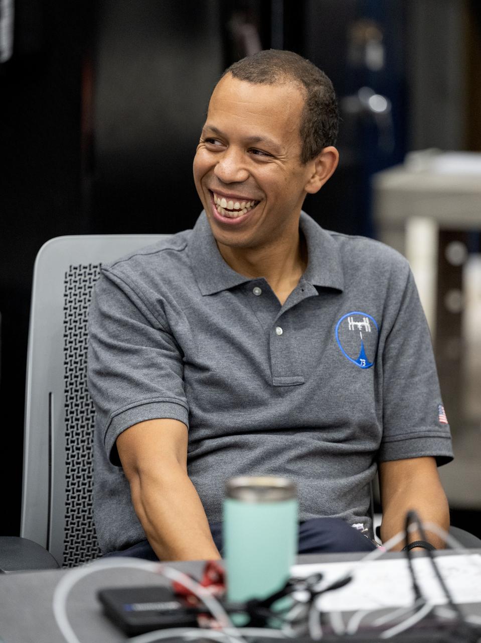 jsc2024e074749 (Nov. 13, 2025) --- NASA astronaut Chris Williams participates in a training session at the Space Vehicle Mockup Facility at NASA’s Johnson Space Center in Houston, Texas, to prepare for the unlikely event of an emergency during his International Space Station mission. 