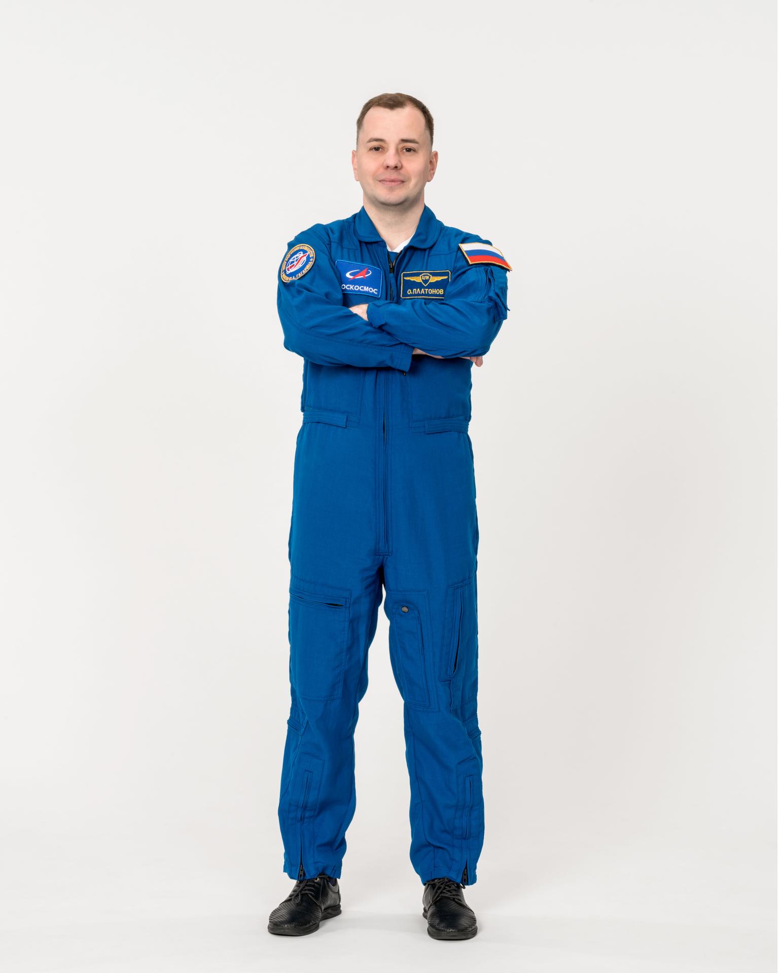 Roscosmos cosmonaut and mission specialist for NASA’s SpaceX Crew-11 mission Oleg Platonov poses for a portrait at NASA's Johnson Space Center in Houston, Texas. Credit: NASA/Robert Markowitz