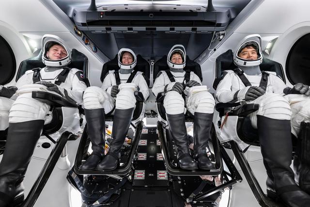 NASA image: The crew members of NASA’s SpaceX Crew-10 mission