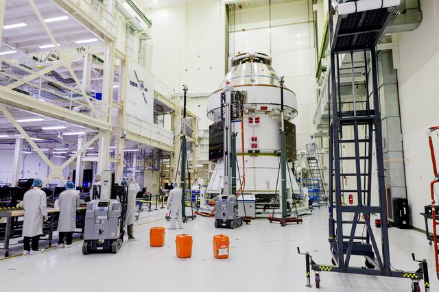NASA image: Artemis II Orion Solar Array Wings Installed