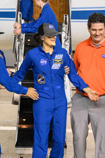 NASA image: NASA astronaut Suni Williams returns to Johnson Space Center