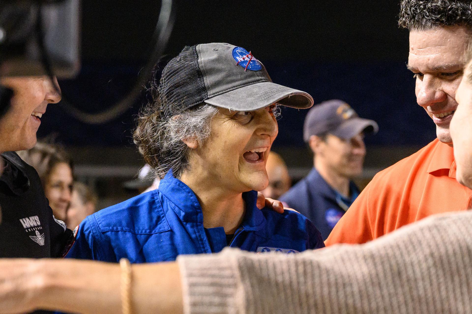 NASA astronaut Suni Williams returns to Johnson Space Center's Ellington Field in Houston after completing a long-duration science mission aboard the International Space Station. After undocking from the orbiting laboratory, NASA’s SpaceX Crew-9 splashed down at 5:57 p.m. EDT on Tuesday, March 18, in the Gulf of America near Tallahassee, Florida.