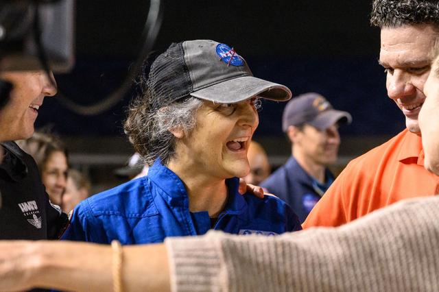 NASA image: NASA astronaut Suni Williams returns to Johnson Space Center