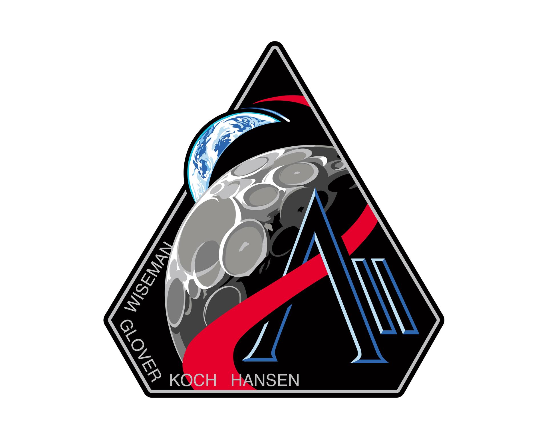 The official Artemis II mission crew patch. The Artemis II test flight begins when a mighty team launches the first crew of the Artemis generation. This patch designates the mission as “AII,” signifying not only the second major flight of the Artemis campaign, but also an endeavor of discovery that seeks to explore for all and by all. Framed in Apollo 8’s famous Earthrise photo, the scene of the Earth and the Moon represents the dual nature of human spaceflight, both equally compelling: The Moon represents our exploration destination, focused on discovery of the unknown. The Earth represents home, focused on the perspective we gain when we look back at our shared planet and learn what it is to be uniquely human. The orbit around Earth highlights the ongoing exploration missions that have enabled Artemis to set sights on a long-term presence on the Moon and soon, Mars. Credit: NASA
