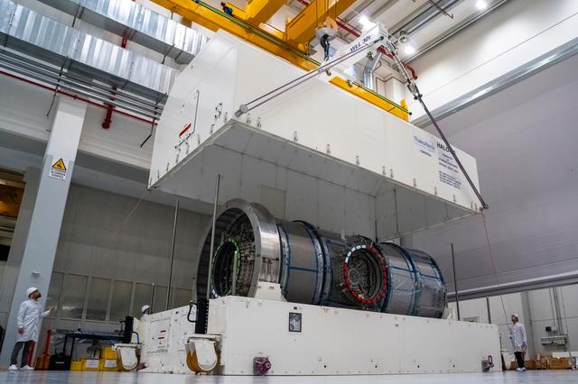 NASA image: Preparing Gateway’s HALO for Departure from Italy to Arizona (jsc2025e034739)