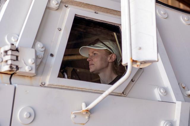 NASA image: Astronaut Zena Cardman participates in a training session at the Kennedy Space Center