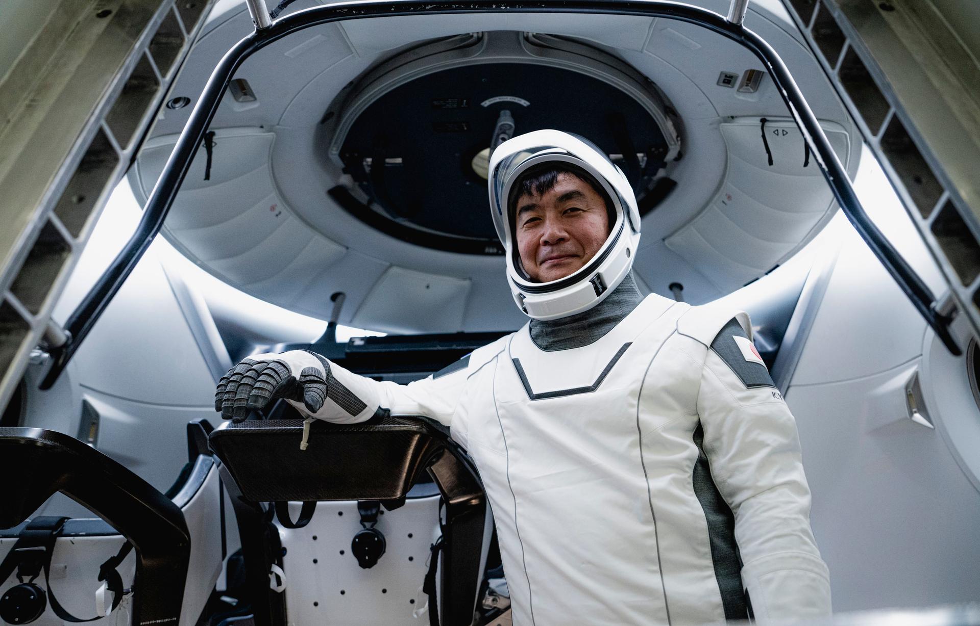 NASA’s SpaceX Crew-11 mission specialist and JAXA (Japan Aerospace Exploration Agency) astronaut Kimiya Yui poses for a photo during a training session at SpaceX facilities in Hawthorne, California.