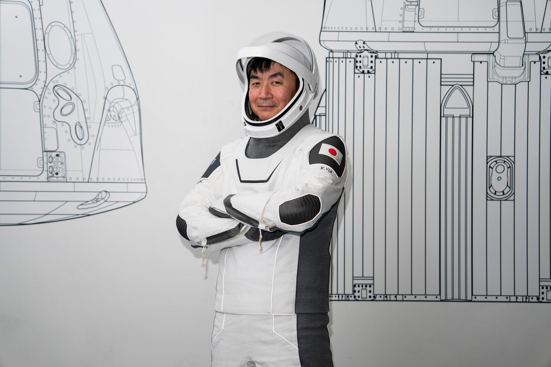 NASA’s SpaceX Crew-11 mission specialist and JAXA (Japan Aerospace Exploration Agency) astronaut Kimiya Yui poses for a photo during a training session at SpaceX facilities in Hawthorne, California.