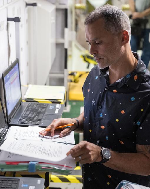 NASA image: NASA astronaut Anil Menon participates in a training session at Johnson Space Center