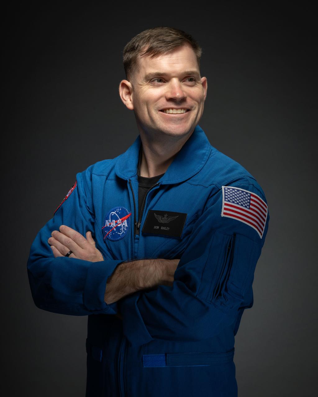 jsc2025e074930 (September 15, 2025) --- Ben Bailey was selected by NASA to join the 2025 astronaut candidate class. He reported for duty in September 2025. Credit: NASA/Bill Stafford