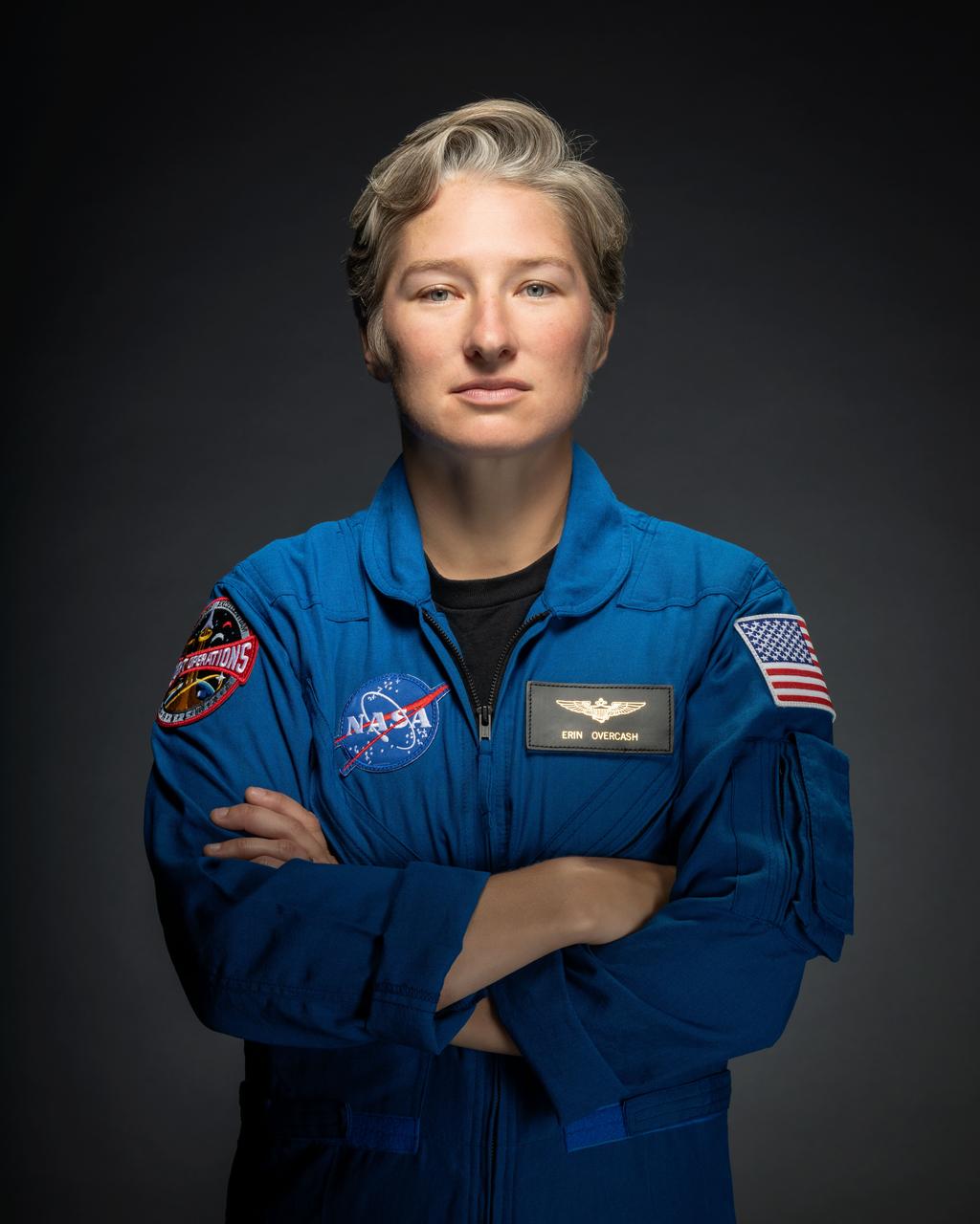 jsc2025e074943 (September 15, 2025) --- Erin Overcash was selected by NASA to join the 2025 astronaut candidate class. She reported for duty in September 2025. Credit: NASA/Bill Stafford