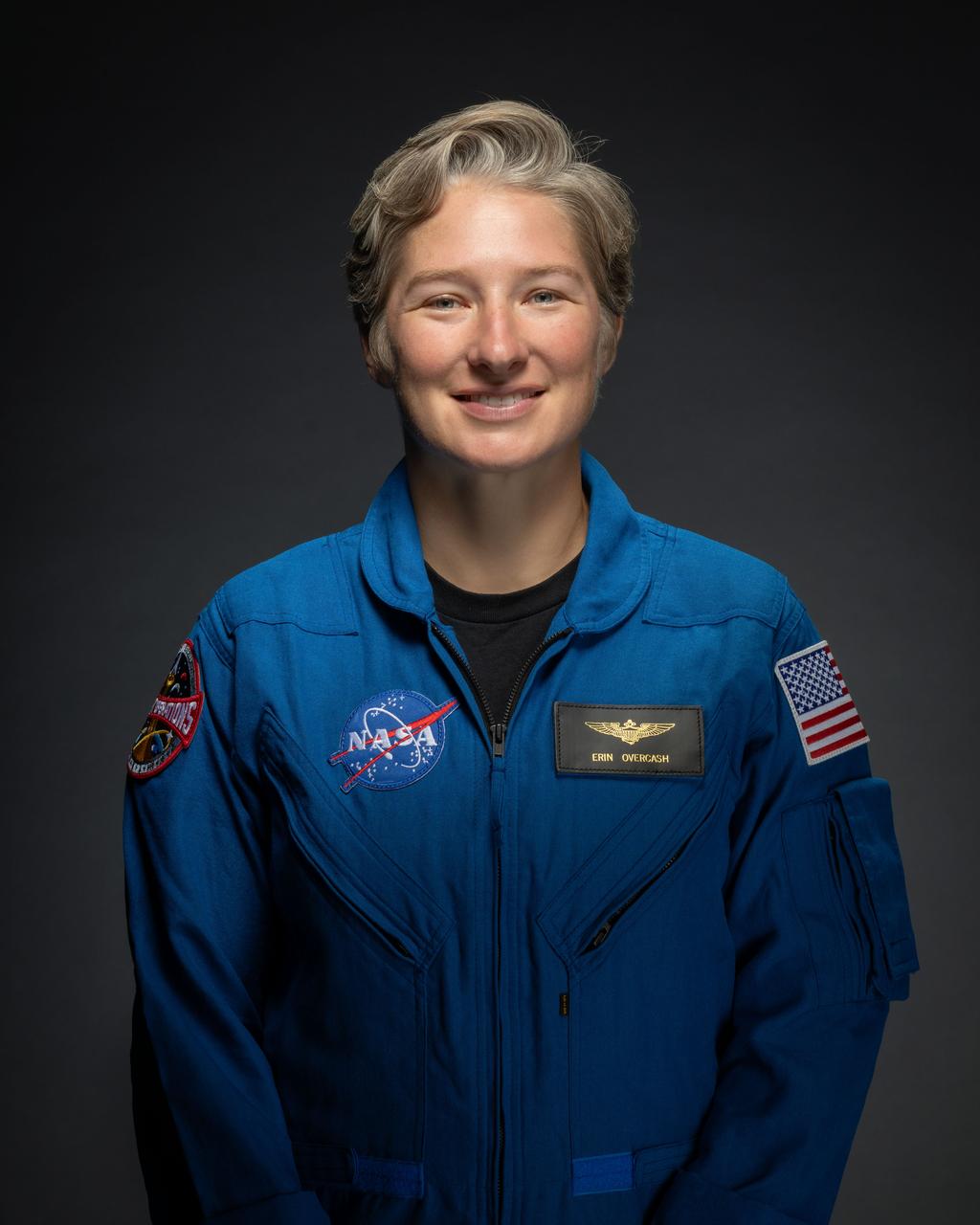 jsc2025e074945 (September 15, 2025) --- Erin Overcash was selected by NASA to join the 2025 astronaut candidate class. She reported for duty in September 2025. Credit: NASA/Bill Stafford