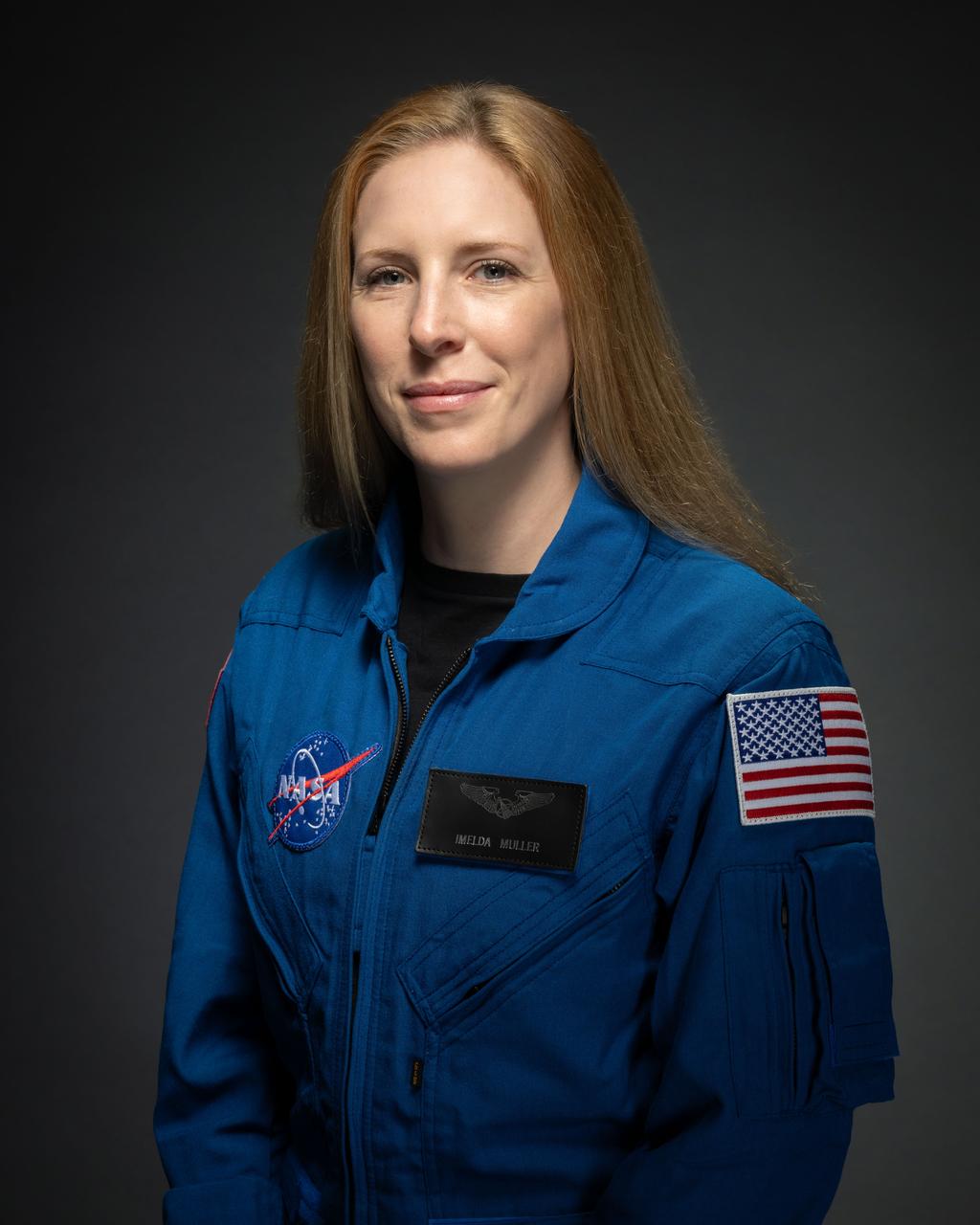 jsc2025e074958 (September 16, 2025) --- Imelda Muller was selected by NASA to join the 2025 astronaut candidate class. She reported for duty in September 2025. Credit: NASA/Bill Stafford