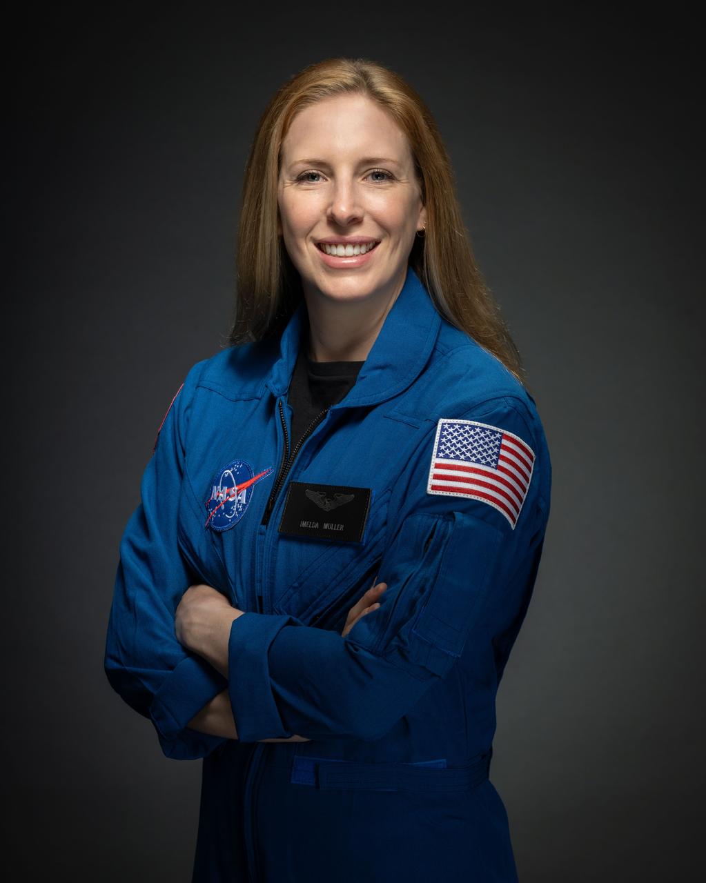 jsc2025e074960 (September 16, 2025) --- Imelda Muller was selected by NASA to join the 2025 astronaut candidate class. She reported for duty in September 2025. Credit: NASA/Bill Stafford