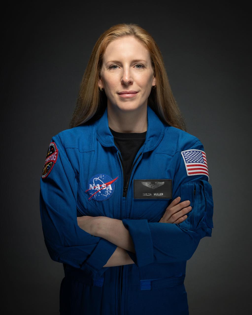 jsc2025e074963 (September 16, 2025) --- Imelda Muller was selected by NASA to join the 2025 astronaut candidate class. She reported for duty in September 2025. Credit: NASA/Bill Stafford