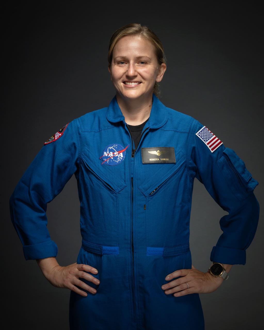 jsc2025e074965 (September 15, 2025) --- Rebecca “Becky” Lawler was selected by NASA to join the 2025 astronaut candidate class. She reported for duty in September 2025. Credit: NASA/Bill Stafford