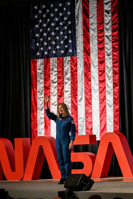 NASA image: NASA 2025 Astronaut Candidate Anna Menon at Announcement Ceremony