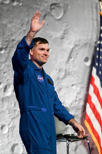 NASA image: 2025 Astronaut Candidate Ben Bailey at Announcement Ceremony