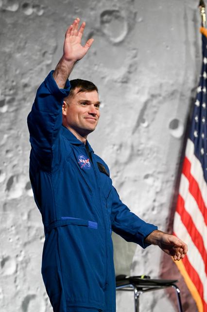 NASA image:  2025 Astronaut Candidate Ben Bailey at Announcement Ceremony