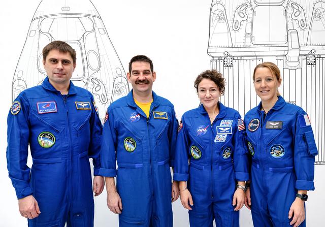 NASA image: The four members of NASA's SpaceX Crew-12 mission to the International Space Station
