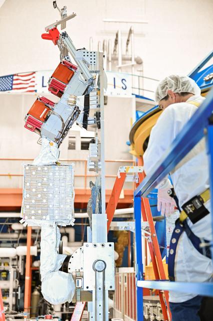 NASA image: Thruster Gimbal Range of Motion Testing for Gateway’s Power and Propulsion Element jsc2026e005280
