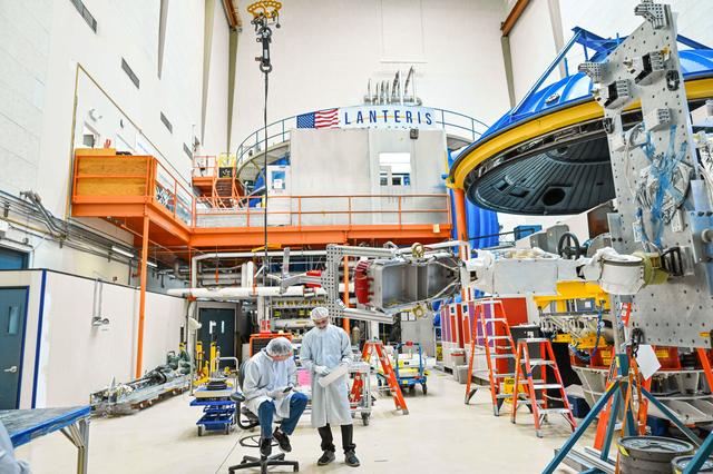 NASA image: Thruster Gimbal Range of Motion Testing for Gateway’s Power and Propulsion Element jsc2026e005281