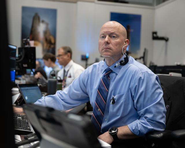 Judd Frieling, the Artemis II lead flight director for...