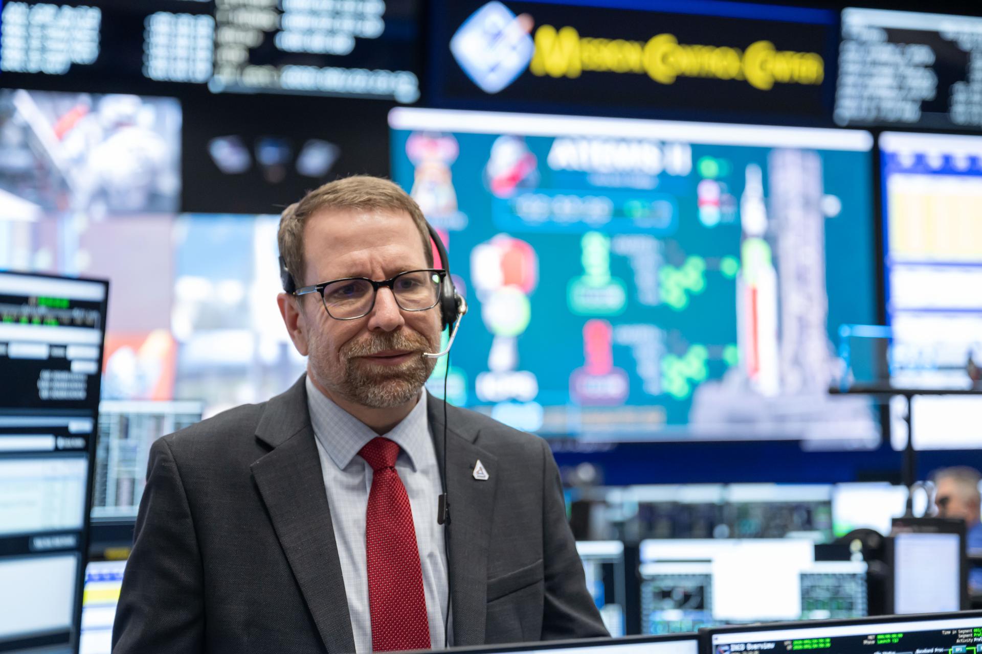 jsc2026e018917 (April 1, 2026) - The Artemis II flight control team is seen in Mission Control's White Flight Control Room during the launch and ascent of NASA's Artemis II mission on Wednesday, April 1, 2026. Credit: NASA/Robert Markowitz