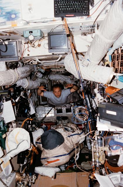 NASA image: IVA prep for the Mir 24 crew