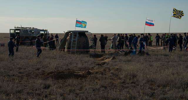 NASA image: Expedition 50 Soyuz MS-02 Landing