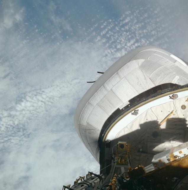 NASA image: View of the starboard OMS pod of the STS-6 Challenger