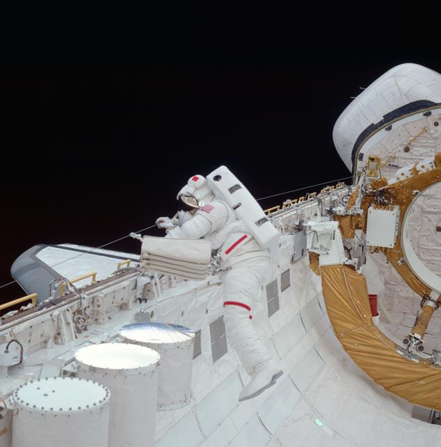 NASA image: Astronaut Story Musgrave during STS-6 EVA