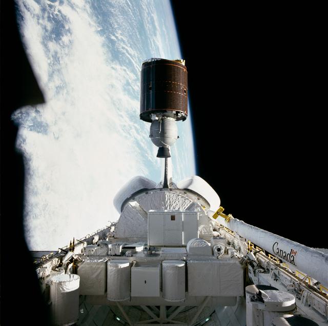 NASA image: View of the Telesat-F deployment