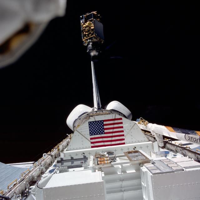 NASA image: View of the INSAT/PAM-D being deployed