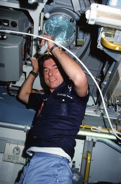 NASA image: STS-9 crew activities