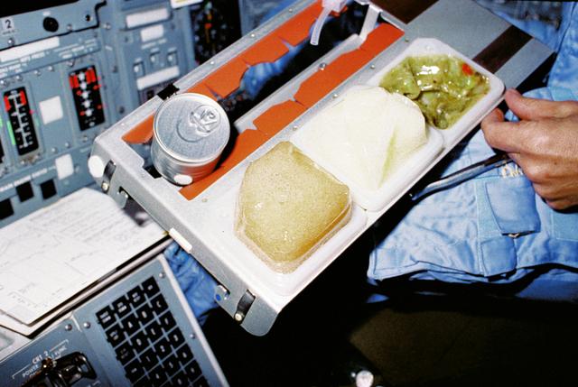 NASA image: Space Shuttle food tray