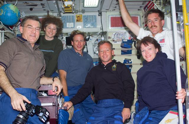NASA image: Expedition Two and STS-104 joint crew portrait