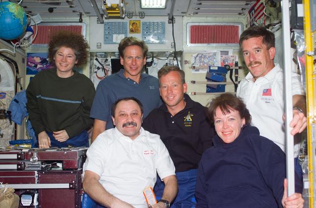 NASA image: Expedition Two and STS-104 joint crew portrait