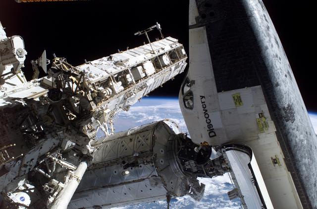 NASA image: CETA and MBS on S0 truss as seen during EVA 3