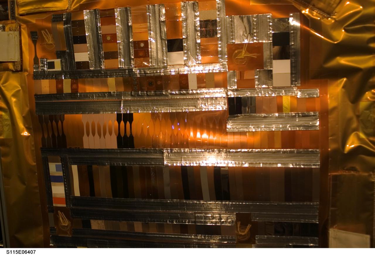 s115e06407 (9/17/2006) --- The Materials International Space Station Experiment-5 (MISSE-5) was an external payload that flew on-board the ISS from August 2005 until September 2006. MISSE-5 provided an opportunity for researchers to test a wide range of samples in the Low Earth Orbit (LEO) environment.